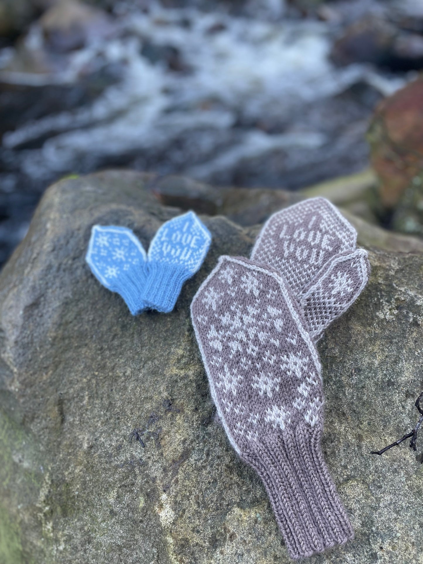 Bedriftspakke I Love You Snøkrystallvott - Voksen