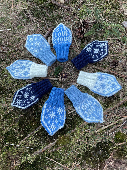 I Love You Snøkrystallvott Baby 0-12mnd